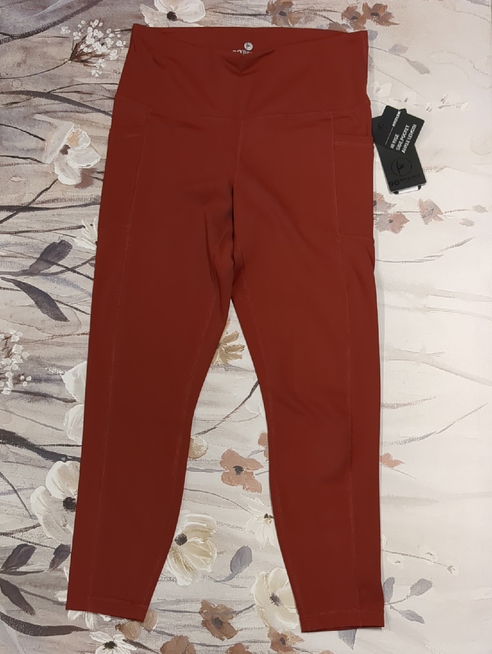 Reflex Burnt Orange High-Waist Pocket Leggings